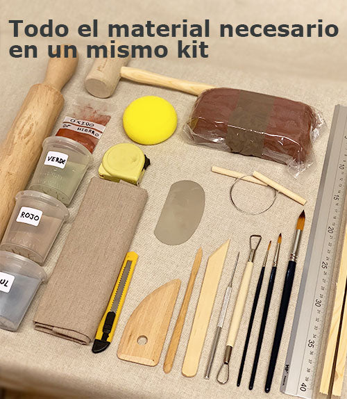 Kit de cerámica diy, kit de artesanía casera, artesanía para
